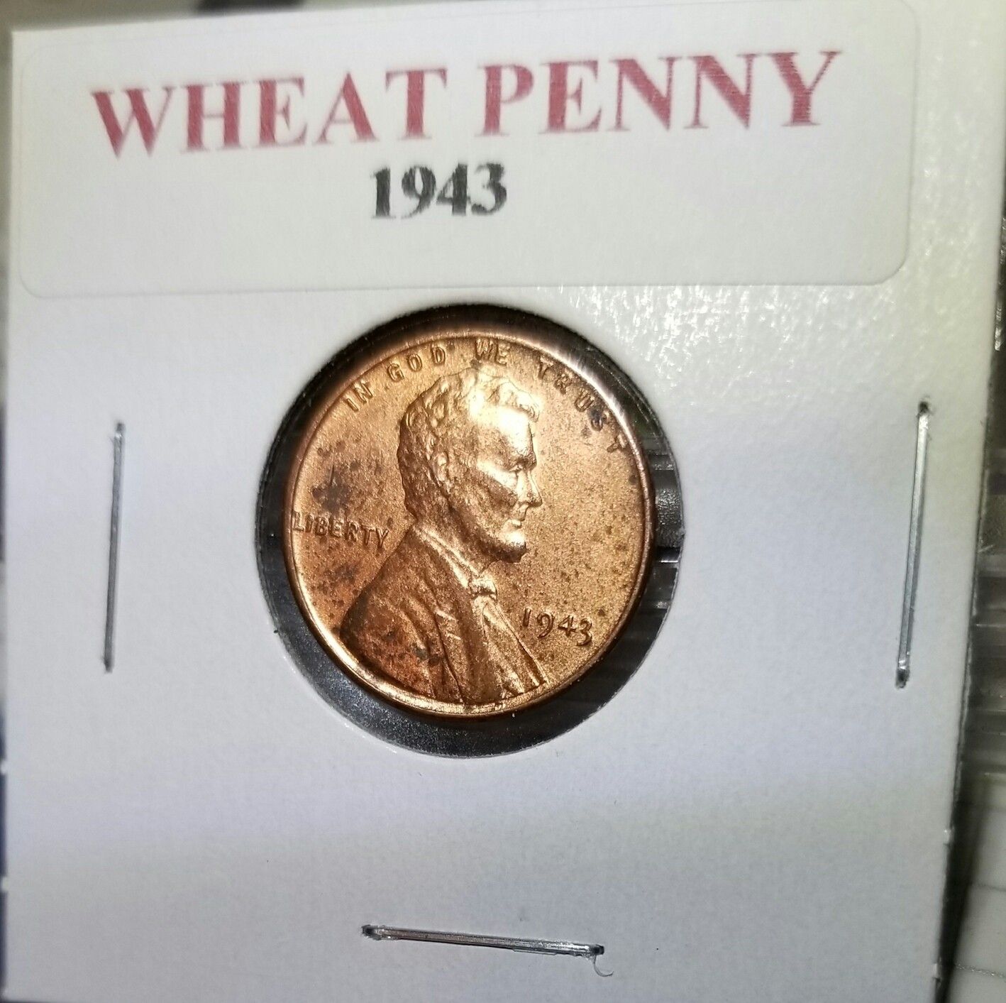 Coin 1943 Copper Plated Wheat Penny