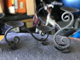 Cast Iron candle holders!
