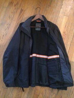 Navy winter jacket size large