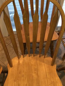 Set Of 5 Carolina Windsor Dining Chair Oak