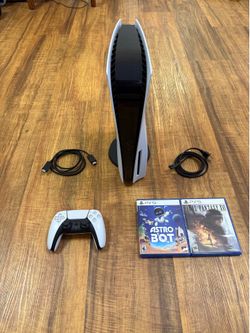 PS5 Console (Disc Edition) Bundle – 2 Games Included