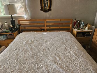 Queen Size Bed frame and mattress