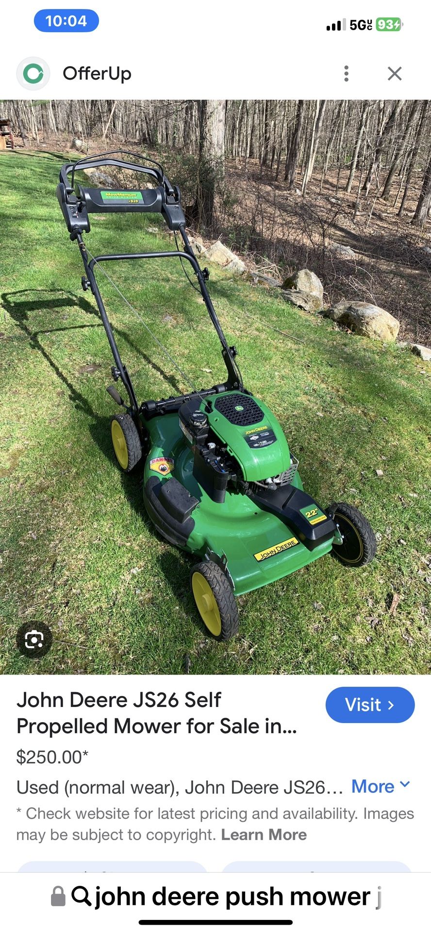 John Deere Js26