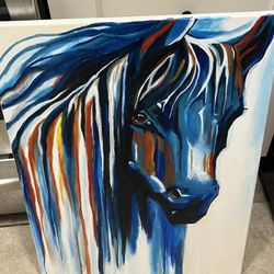 Horse Canvas Painting 