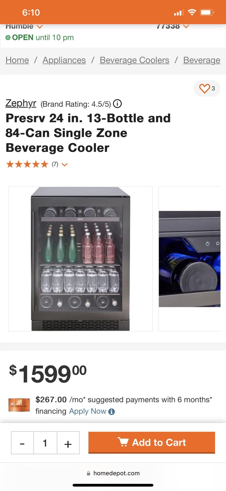 New Mini Fridge Zephyr