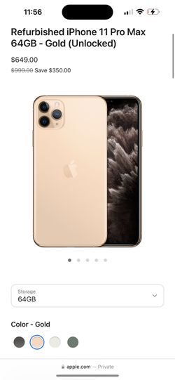 Iphone 11 Pro Max Gold