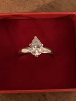 Solitary single stone CZ 925 stamped on it