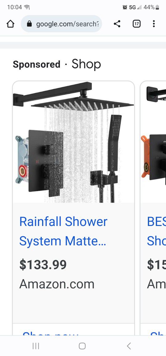 New Rainfall Shower System