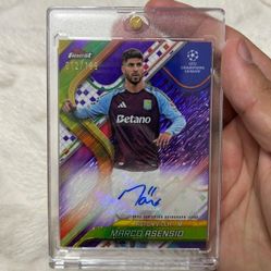 Aston Villa Marco Asencio Autograph Card 