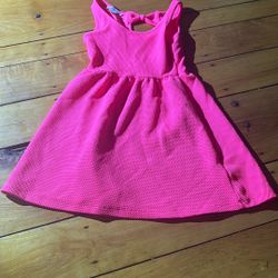 Hot Pink Kids Dress Size 6