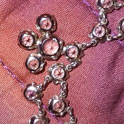 1/20 12k Gold Chain With rhinestones Possibly Beautiful Petite Necklace 