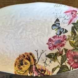 Melamine Floral Platter