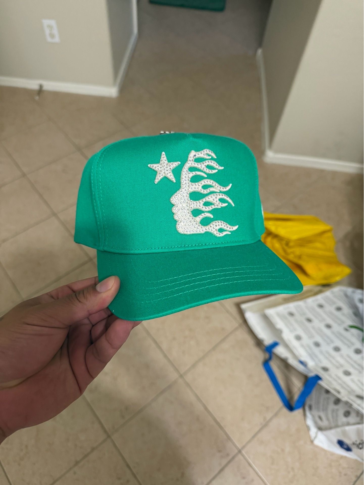 Hellstar Green Crystal SnapBack