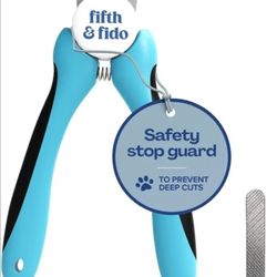 Fifth & Fido Dog Nail Clippers for Large Dogs - Sharp Nail Clipper with Quick Sensor - Trimmer for Thick Nails - Dog Nail Trimmer for Large Breed Dogs