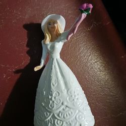 Vintage 1990 barbie bride mini figure