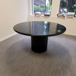 round green marble table