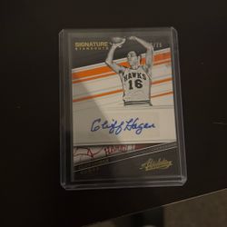 Cliff Hagan /25 Basketball Card Autographed