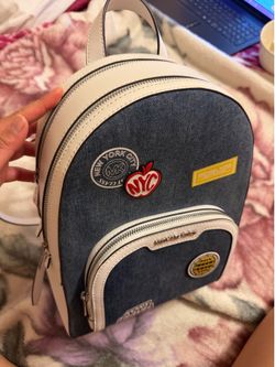 (Brand New) Michael Kors Jaycee Medium Embellished Denim Backpack