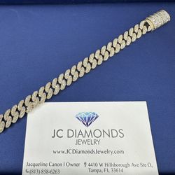 Bracelet Diamonds 💎 Real Yellow Gold 10k 