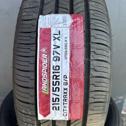 215/55/16 New set Of Tires Installed 