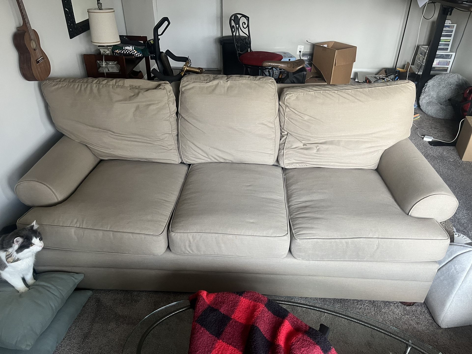 FREE - 7ft Long Couch Great For The Taller Person