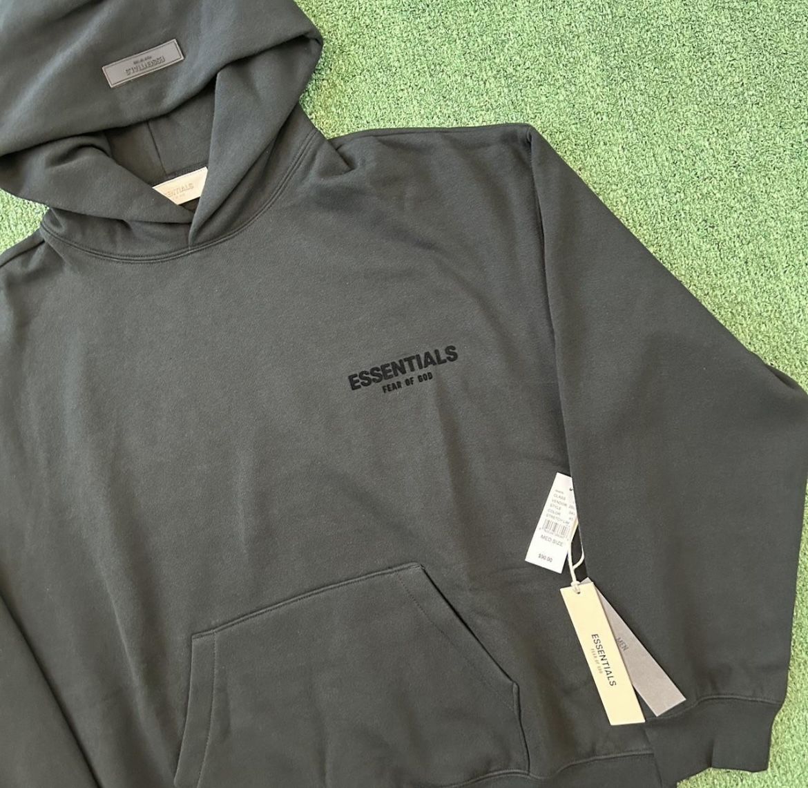 Black Essentials Stretch Limo Hoodie