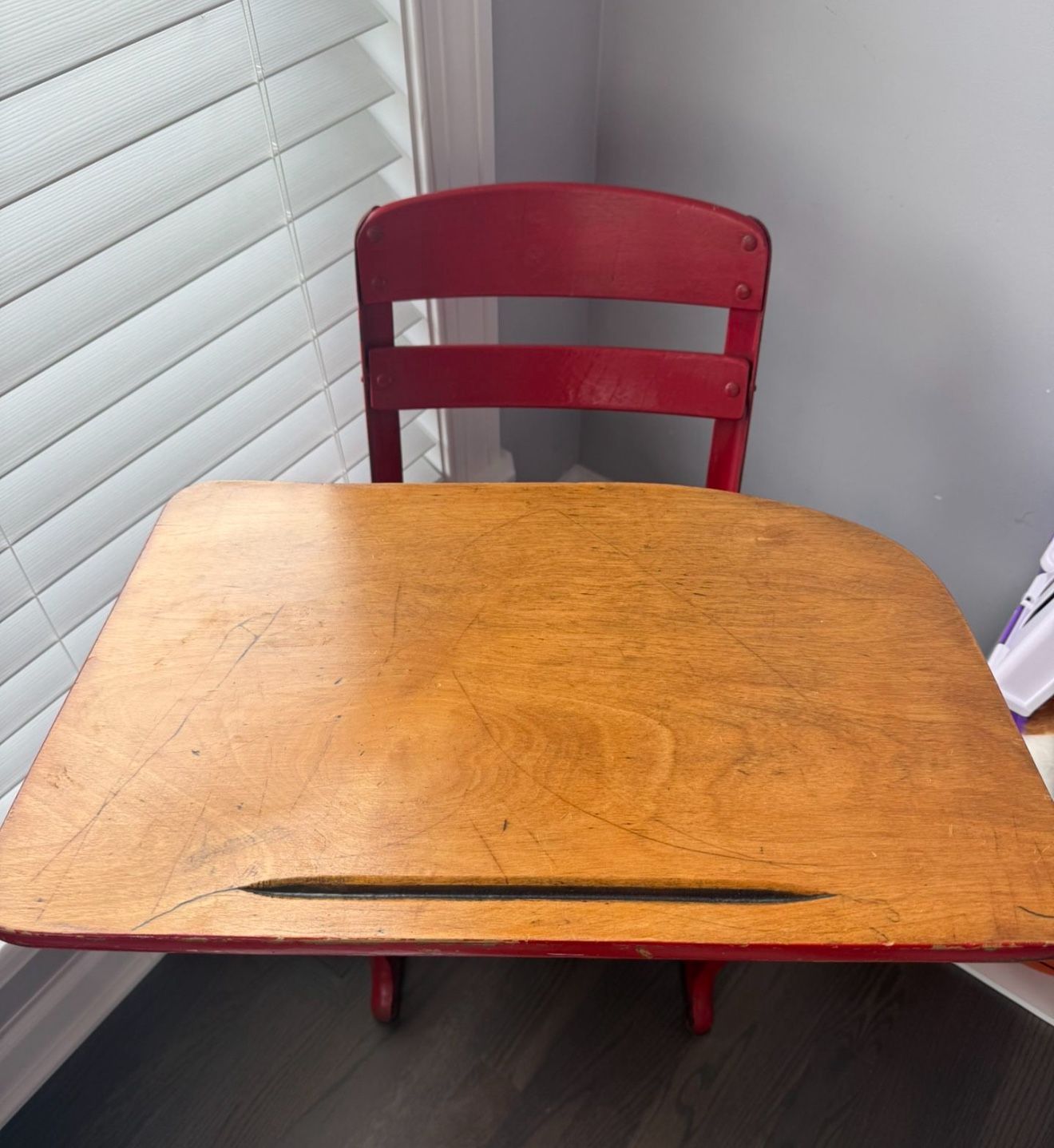 Antique School Desk