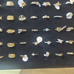 Gold And Diamond Rings 