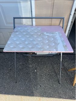Decorative Table with Geometric Design