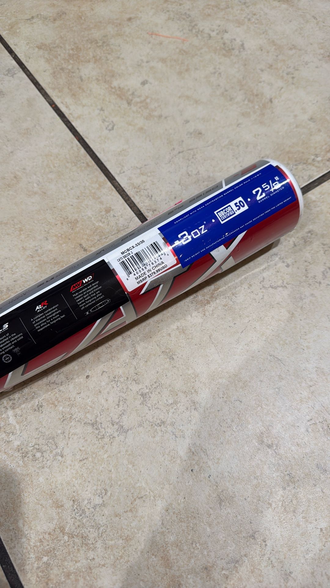 Marucci CatX BBCOR -3oz 2 5/8 SIZE 33 Brand New Baseball Bat