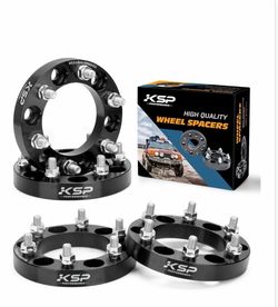 6X5.5 Wheel Spacers, KSP Forged 1"(25mm) 6x139.7mm To 6x139.7mm Thread Pitch M12x1.5 Hub Bore 108mm Adapters For Tacoma 2005-2023, 4Runner Tundra FJ L