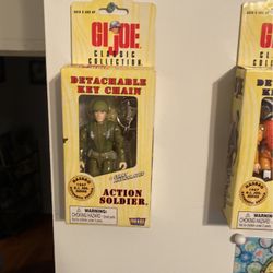 Gi Joe Classic Collection Detachable Keychain Full Set 