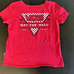 Vans Red T-Shirt Women’s Size XS