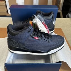 Levi's × Air Jordan 3 Retro SP Denim Blue And Gym Red IH7959 400