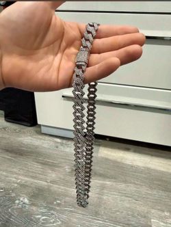 Iced out Cuban chains