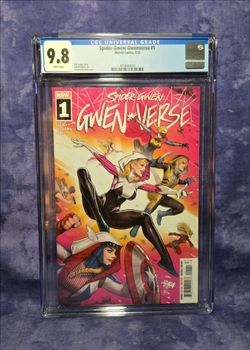 Spider-Gwen Gwenverse #1 2022 CGC 9.8 WP DNA Cover