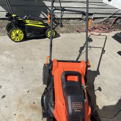 BLACK+DECKER 20 in. 13 AMP Corded Electric Walk Behind Push Lawn Mower(MISSING BAG)