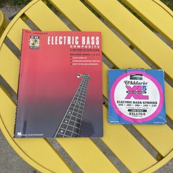 Hal Leonard Bass Instruction Book and D'Addario Bass Strings for Sale