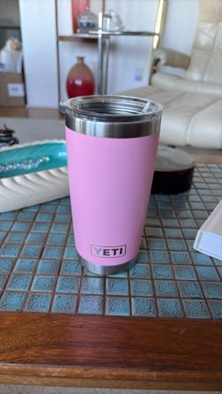YETI Pink 20 Oz Clear Lid Insulated Tumbler