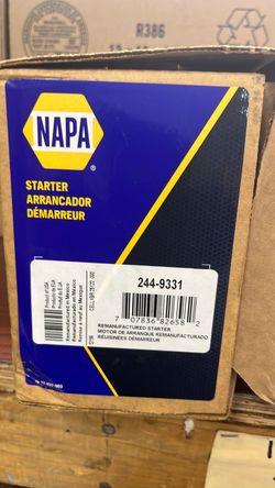 Napa starter pt# (contact info removed)