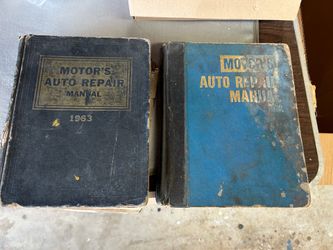 vintage 1963 edition of Motor's Auto Repair Manual