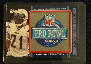 2009 Topps LaDainian Tomlinson Pro Bowl Patch Card – Chargers