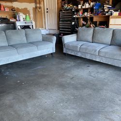 Light Gray Couch Set