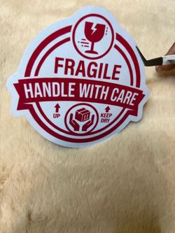 Fragile sticker
