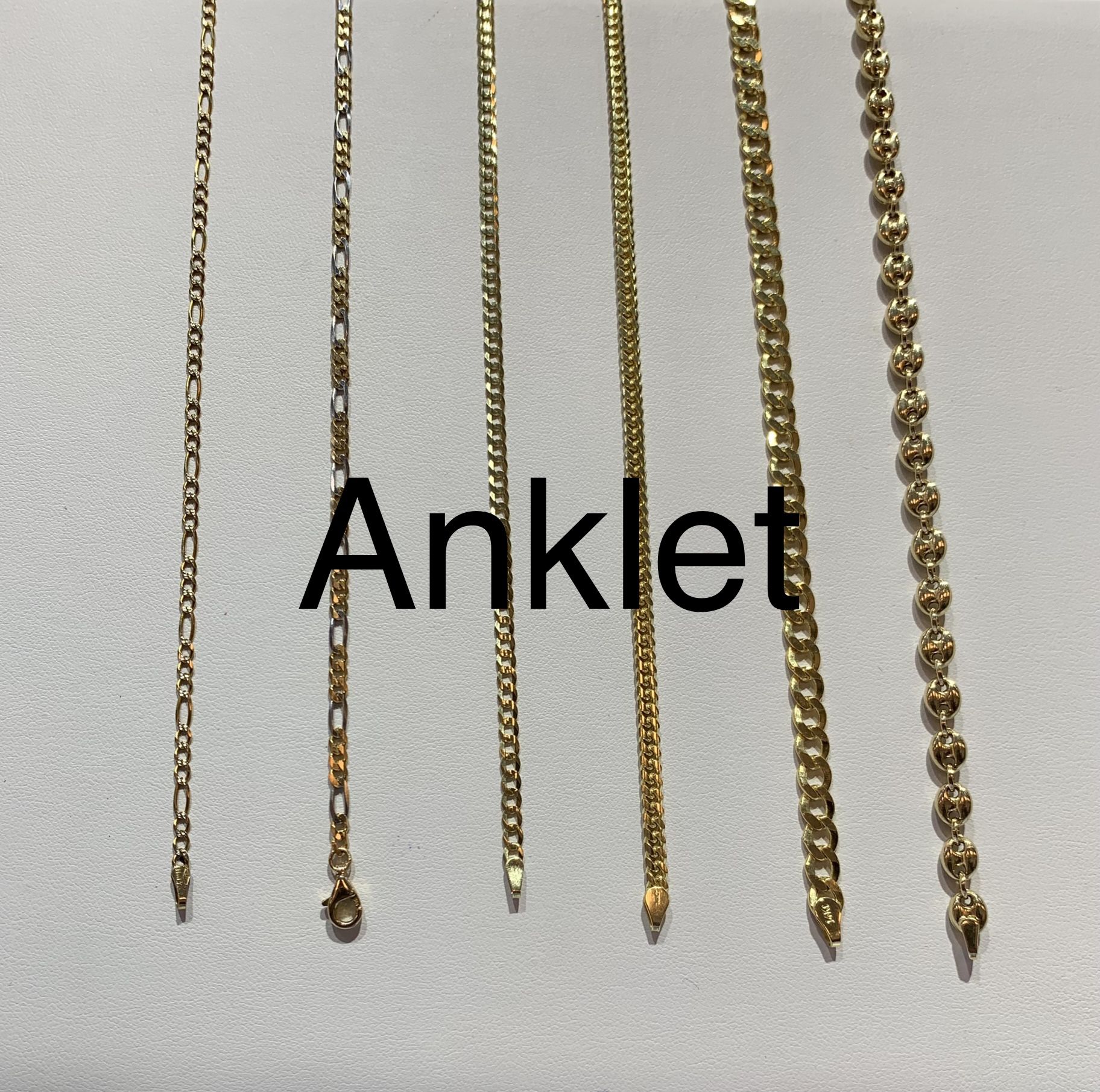 14 karat solid gold eagle anklet bracelet 10 inches