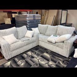 CORDUROY SOFA & LOVESEAT SET 