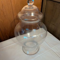 Large Crystal Apothecary Lid Jar