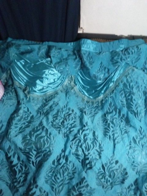 Teal Curtains