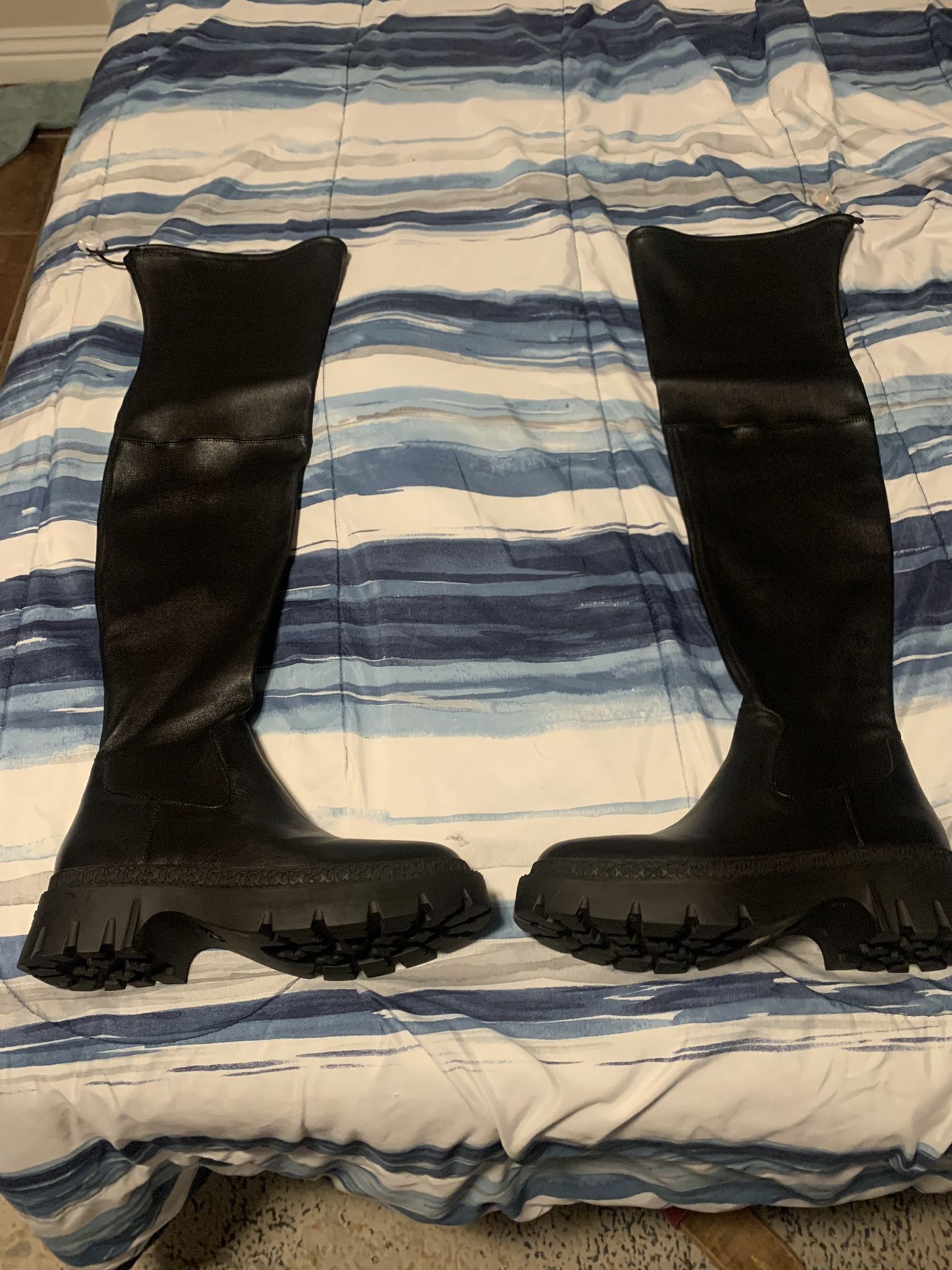 Coach Jolie Leather Black Boots