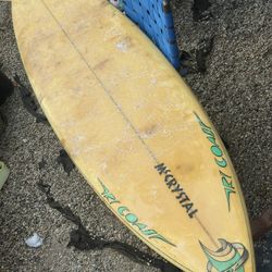 6’6 McCrystal Hard Top Surfboard 